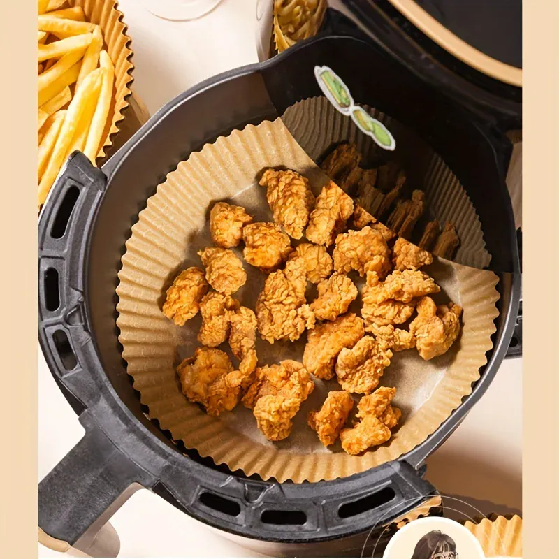 Papier Cuisson Air Fryer Jetable Réutilisable Lot de 100 Pièces