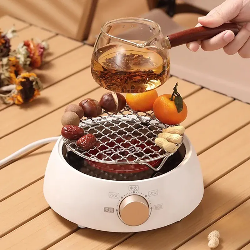 Grille Inox Air Fryer Rond Empilable - Rack de Cuisson Anti-corrosion