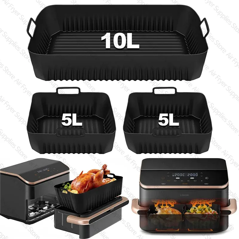 Moule Silicone Réutilisable Air Fryer 10L pour Friteuse 10L