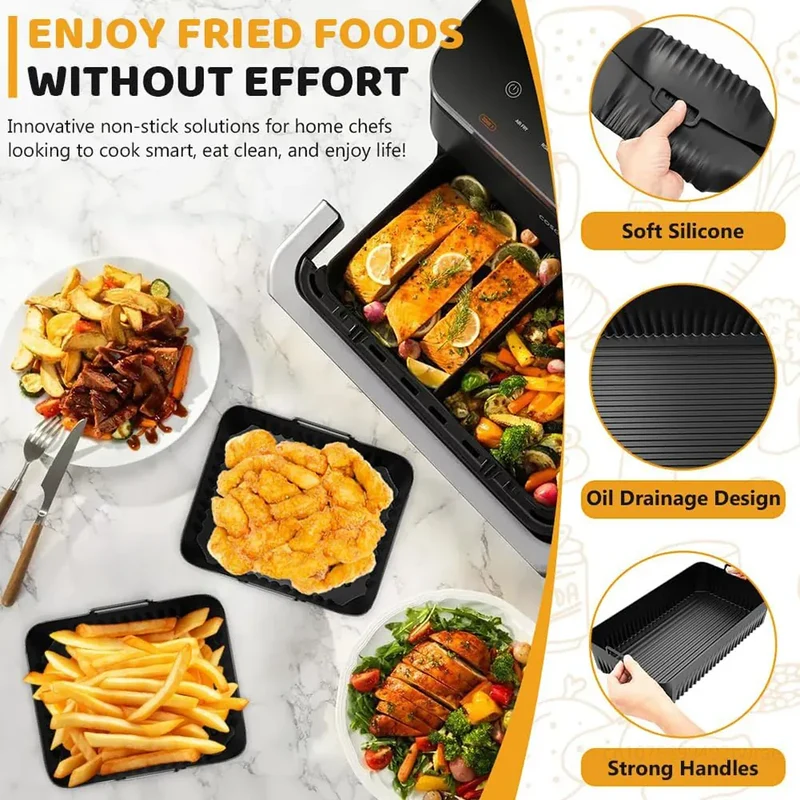 Moule Silicone Réutilisable Air Fryer 10L pour Friteuse 10L