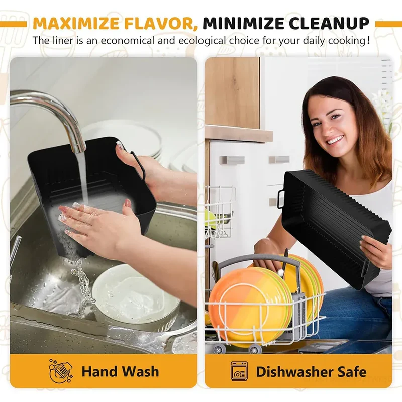 Moule Silicone Réutilisable Air Fryer 10L pour Friteuse 10L