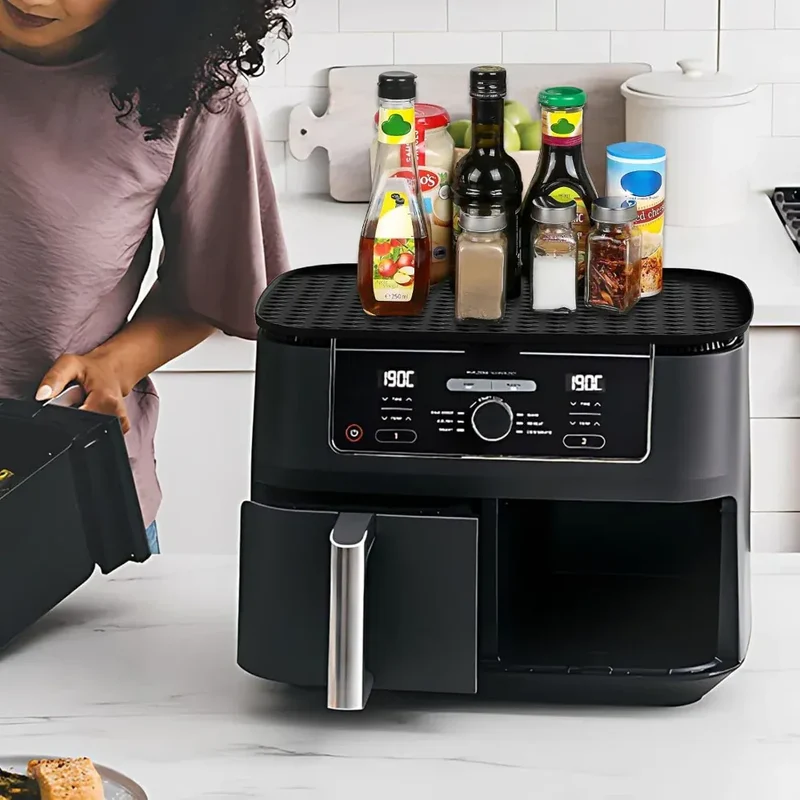 Grille Inox Air Fryer Rectangulaire 25x45 cm - Surface Facile à Nettoyer
