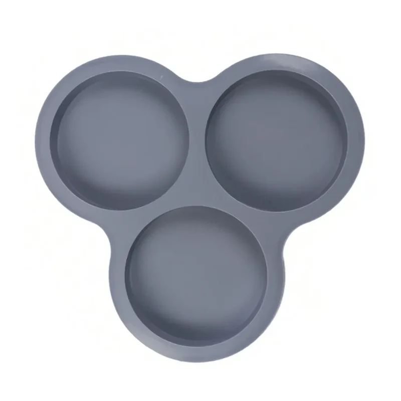 Moule Silicone Air Fryer Réutilisable 3-Cavités Forme Arrondie