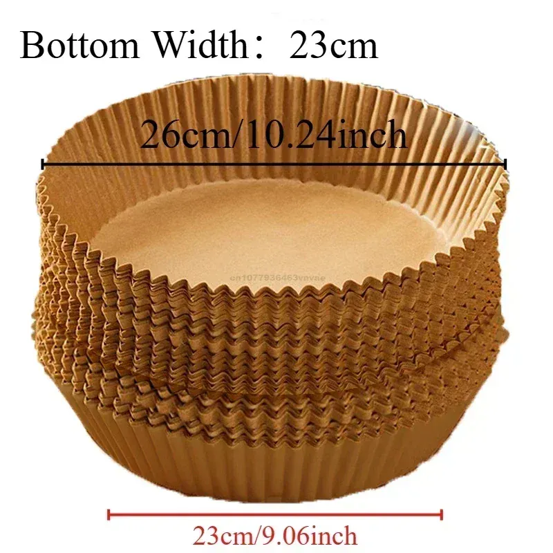 Papier Cuisson Air Fryer Jetable Rond 20-23 cm - Lot de 50 à 300 pièces
