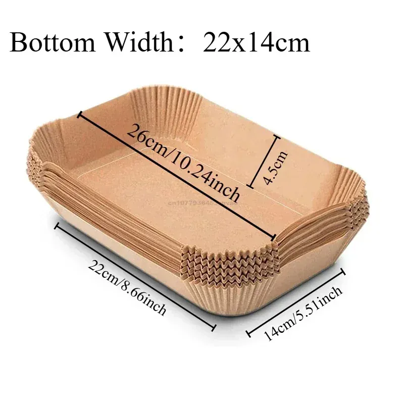 Papier Cuisson Air Fryer Jetable Rond 20-23 cm - Lot de 50 à 300 pièces