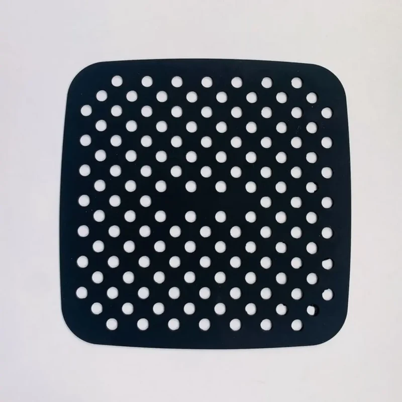 Tapis Silicone Air Fryer Antiadhésif Lot de 2 Carrés 25x25 cm