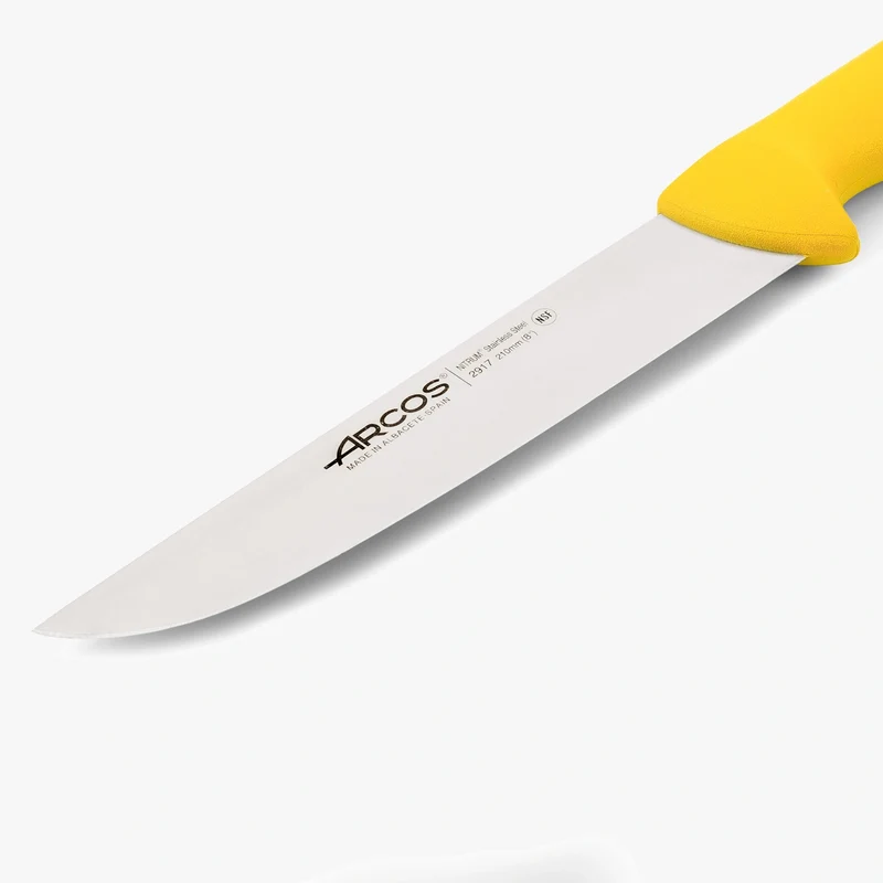 Cuchillo Carnicero color amarillo Serie 2900 210 mm