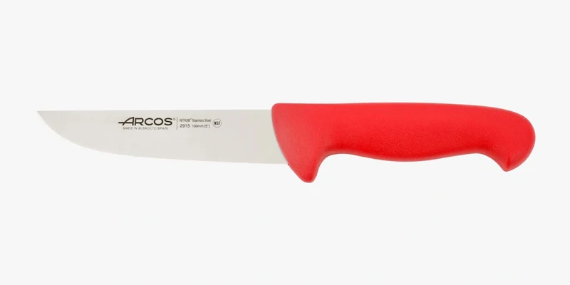 Cuchillo Carnicero color rojo Serie 2900 160 mm