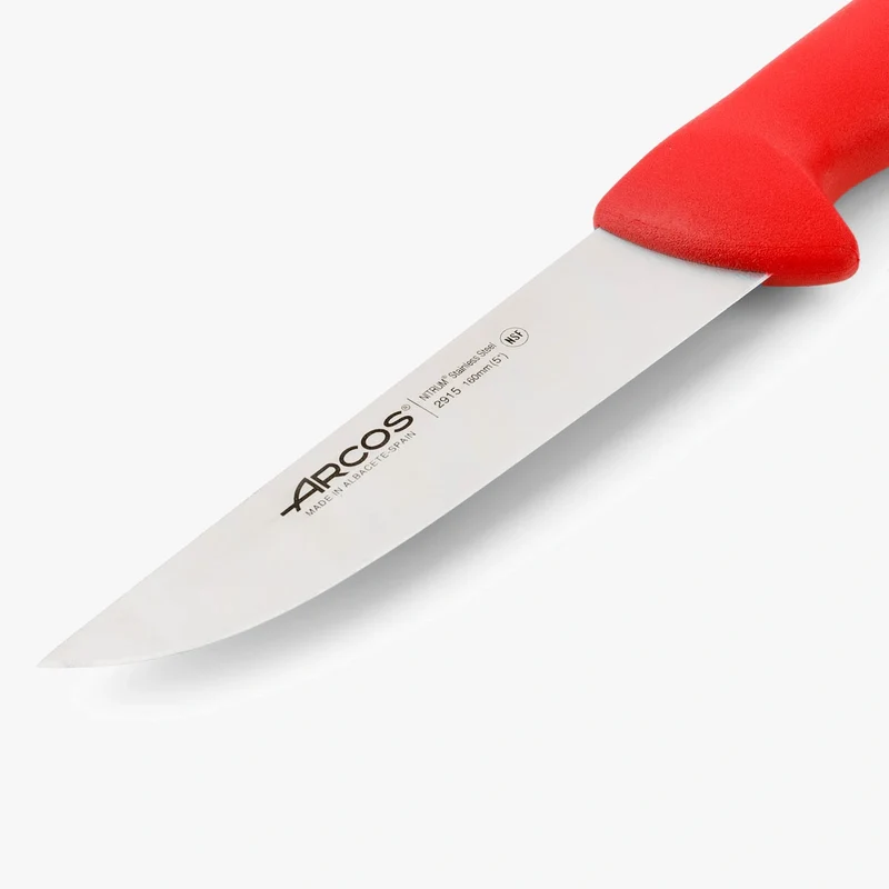 Cuchillo Carnicero color rojo Serie 2900 160 mm