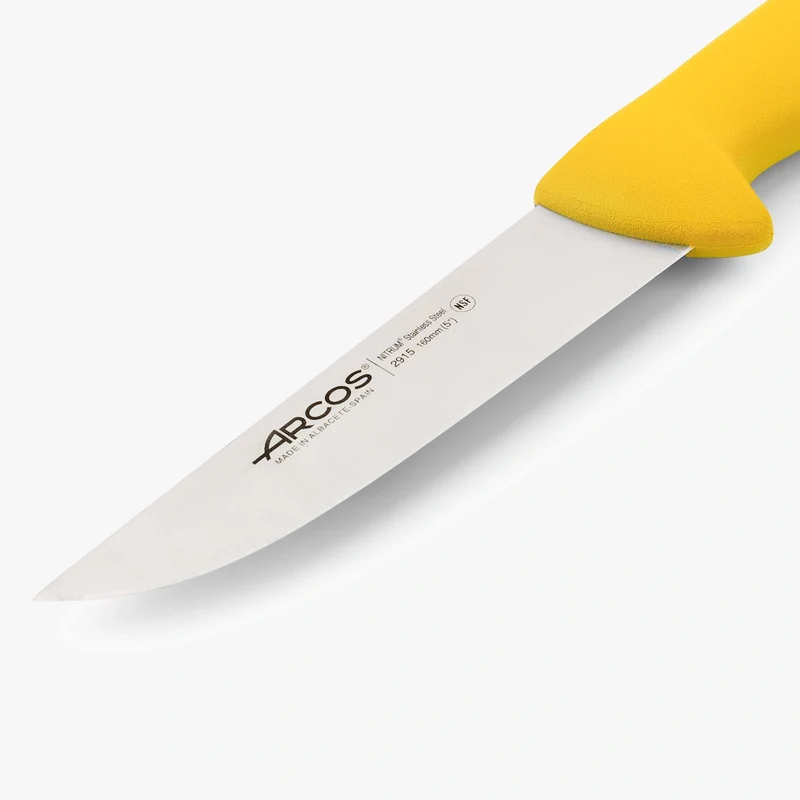 Cuchillo Carnicero color amarillo Serie 2900 160 mm