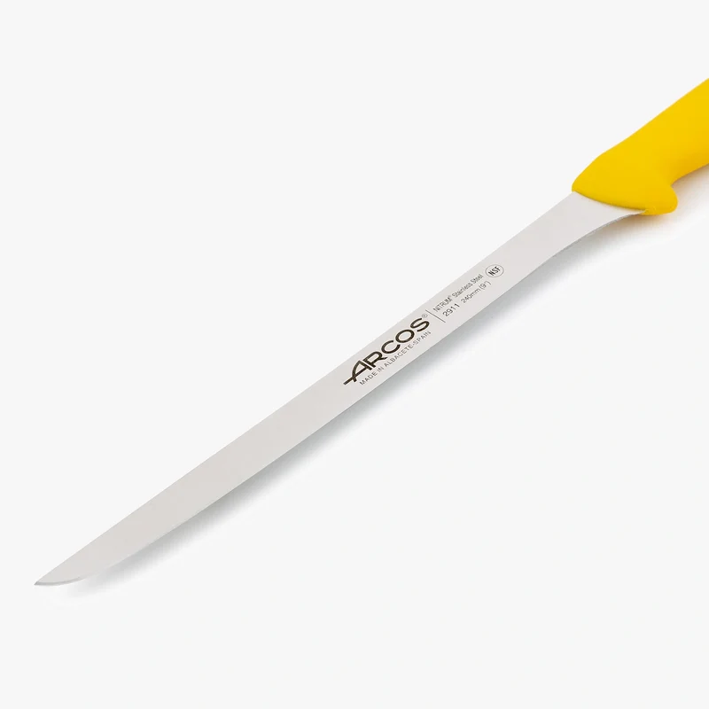 Cuchillo Jamonero Color Amarillo Serie 2900 240 mm