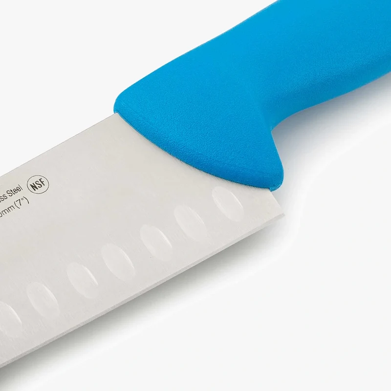 Cuchillo Santoku color azul Serie 2900