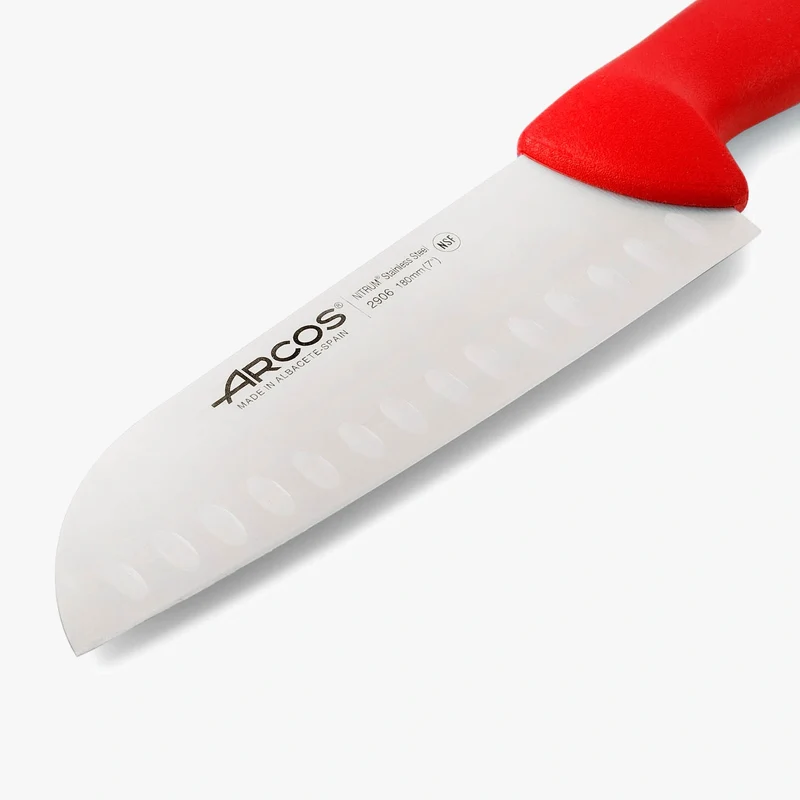 Cuchillo Santoku Color rojo Serie 2900