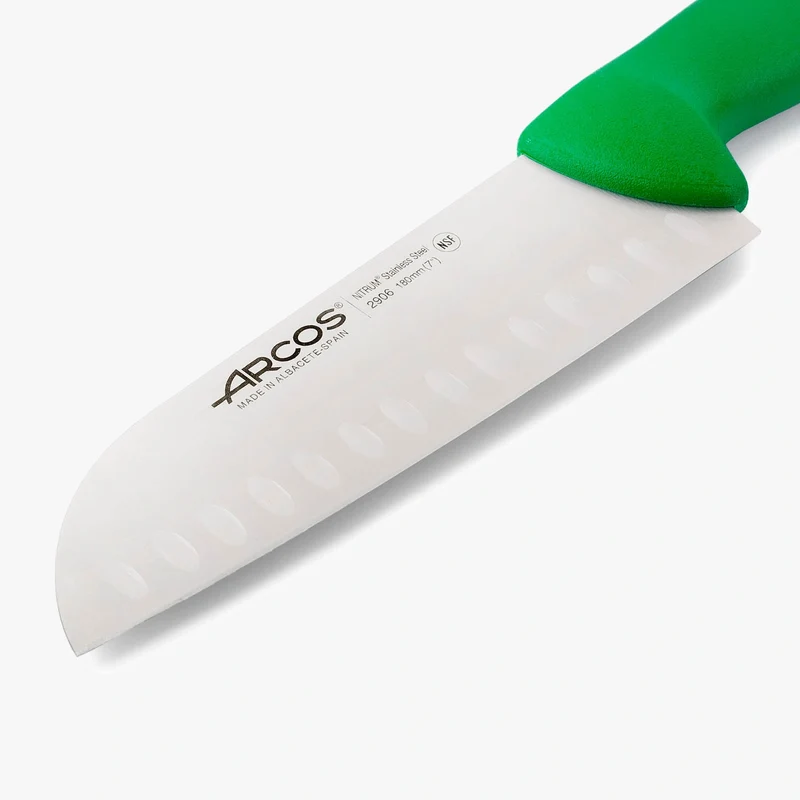 Cuchillo Santoku color verde Serie 2900