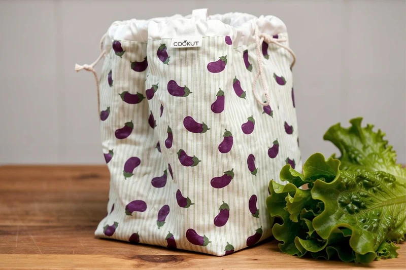 Essoreuse à salade Cookut motif aubergine