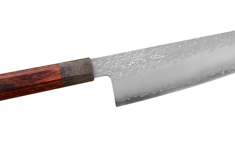 Couteau bunka 17cm japonais artisanal Hado Shiosai VG10 manche bois de pakka