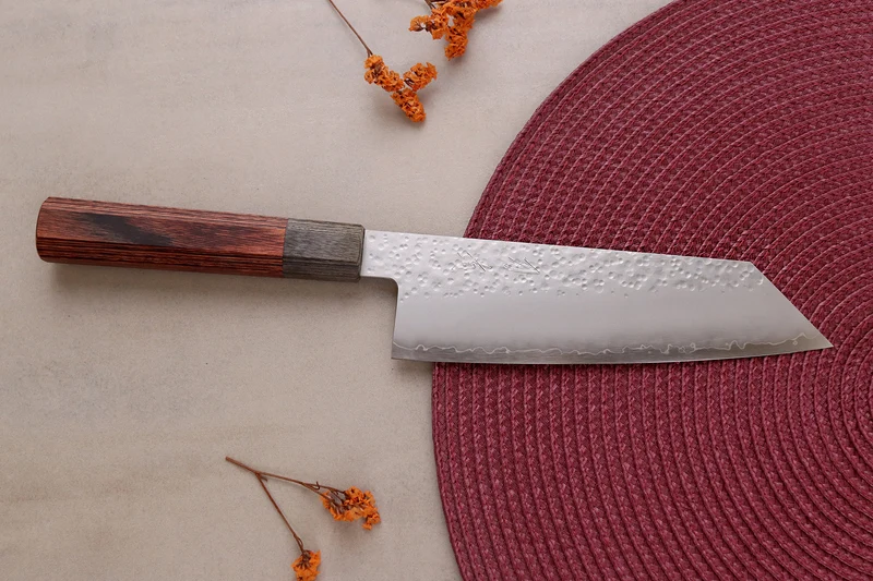 Couteau bunka 17cm japonais artisanal Hado Shiosai VG10 manche bois de pakka