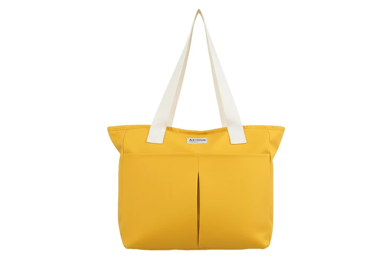 Lunch bag isotherme Akinod 10:47 en polycoton moutarde 21L
