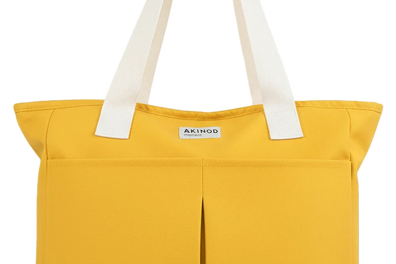 Lunch bag isotherme Akinod 10:47 en polycoton moutarde 21L