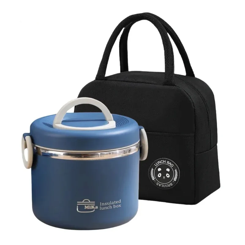 LunchBox Isotherme Inox 304 — 2 Niveaux 1100 ml, Chaud 6 h / Froid 8 h, Sans BPA