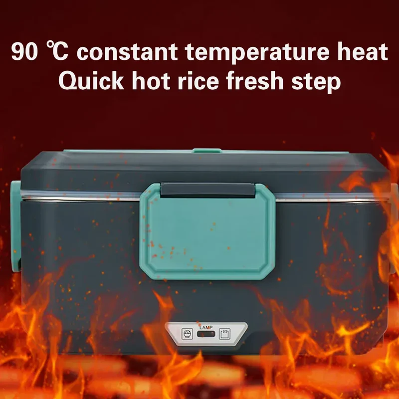 LunchBox Électrique Chauffante 3,5 L — Inox 304, 90 W, 220 V / 12-24 V Voiture