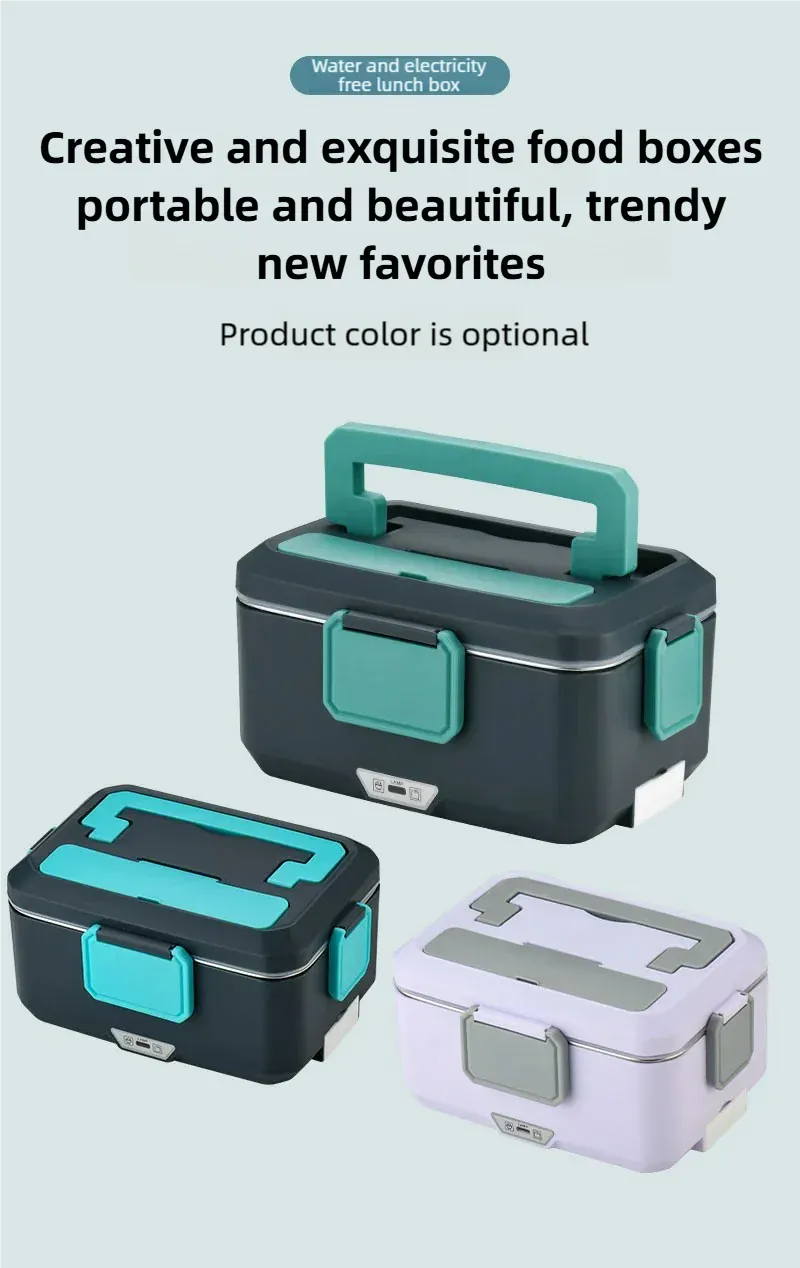 LunchBox Électrique Chauffante 3,5 L — Inox 304, 90 W, 220 V / 12-24 V Voiture