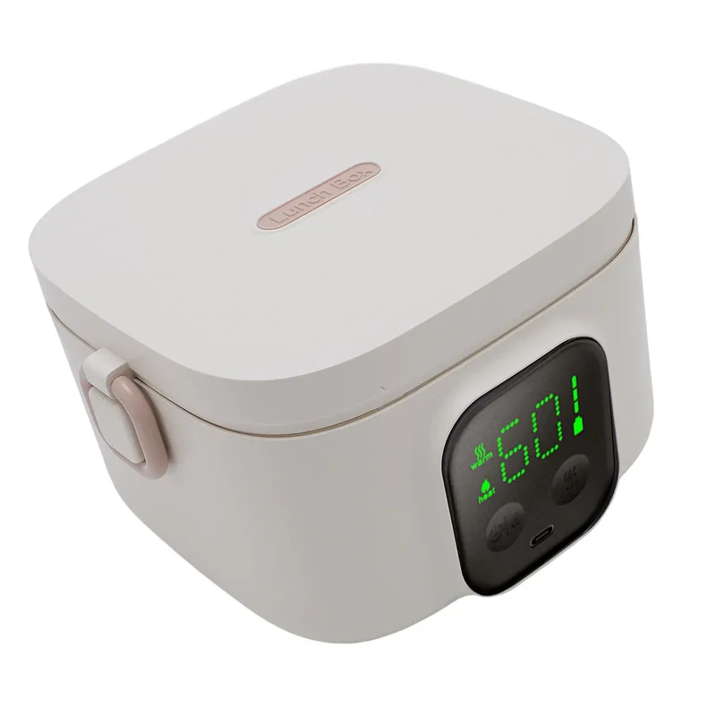 LunchBox Chauffante Sans Fil — 500 ml — 8800 mAh — Minuterie — Cuve Inox 304