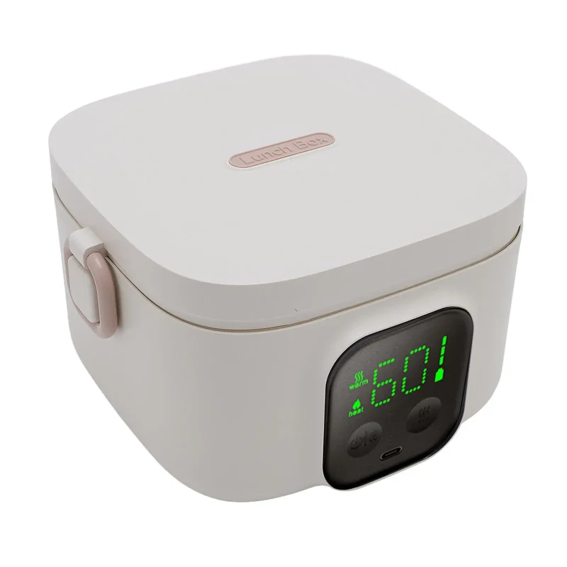 LunchBox Chauffante Sans Fil — 500 ml — 8800 mAh — Minuterie — Cuve Inox 304
