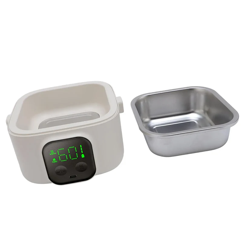 LunchBox Chauffante Sans Fil — 500 ml — 8800 mAh — Minuterie — Cuve Inox 304