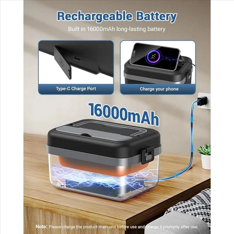 LunchBox Chauffante Électrique 16000mAh 220V pour Bureau et Voyage