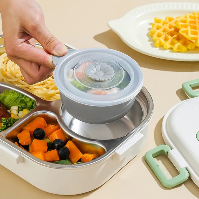Bento pour enfants à 2/4/5 compartiments avec Couverts « Hello Panda »