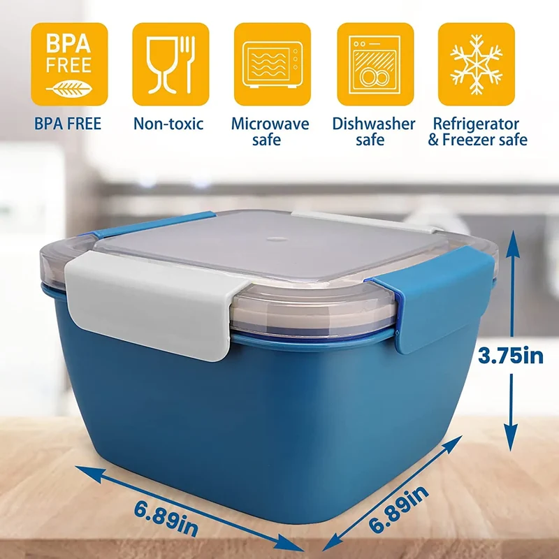 Bento à 2 Étages avec Compartiments Hermétiques - 1000 à 1500ml