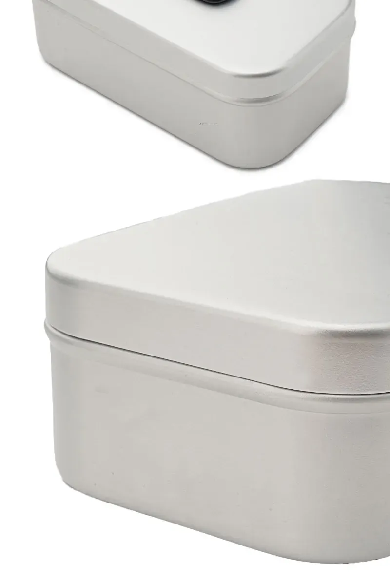Bento Aluminium 2 Compartiments Pliables pour Camping et Pique-Nique