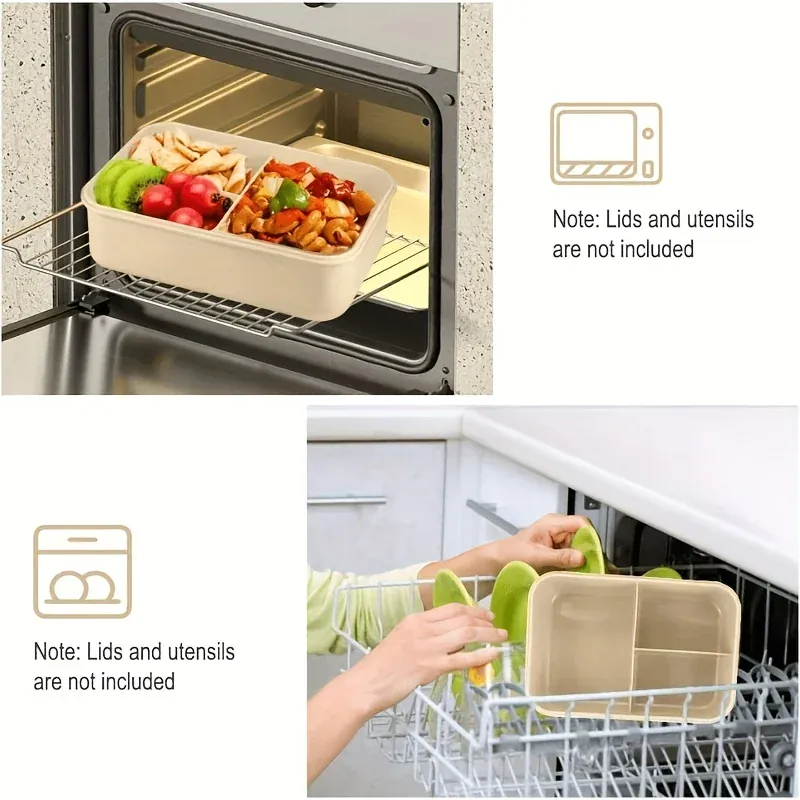 Bento Box Isotherme 2 Compartiments - Contenant Scellé Portable