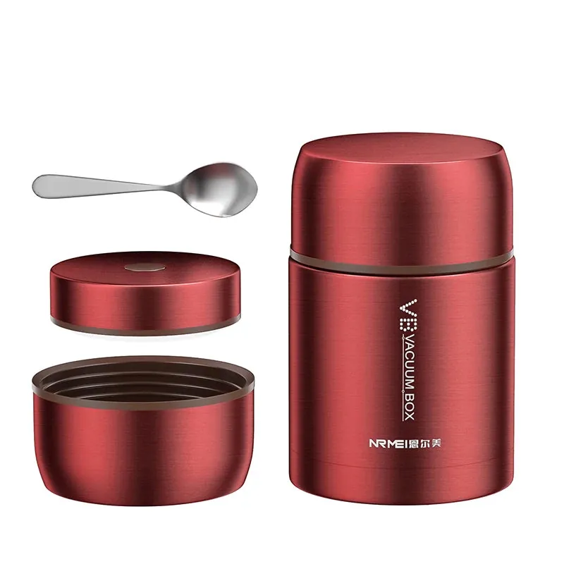 Thermos Alimentaire Isotherme Inox 316 - 16 h Chaud, 18 h Froid - 600 à 1200 ml
