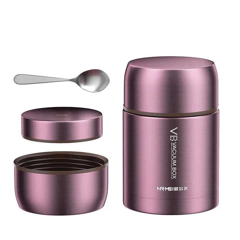 Thermos Alimentaire Isotherme Inox 316 - 16 h Chaud, 18 h Froid - 600 à 1200 ml