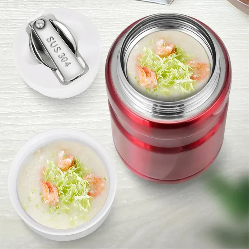 Thermos Alimentaire Inox 750ml | Conteneur Soupe avec Cuillère
