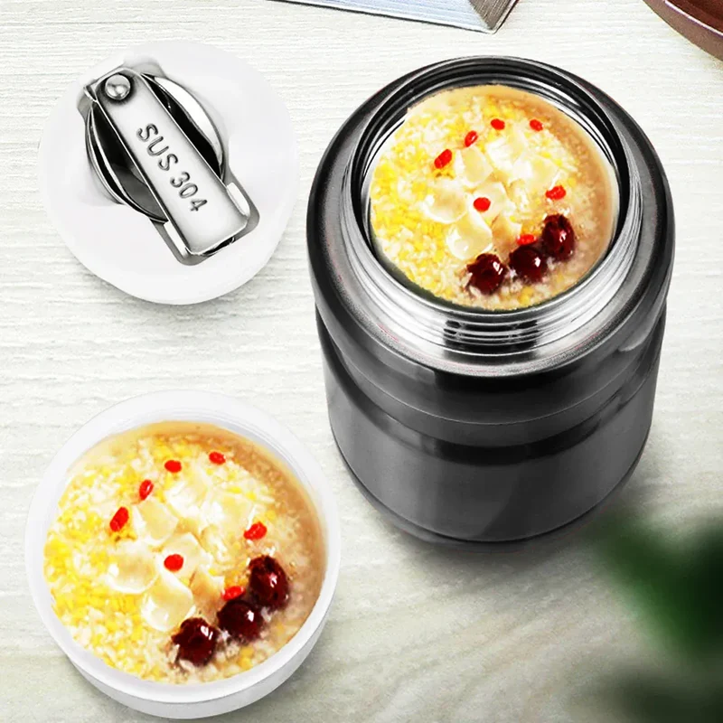 Thermos Alimentaire Inox 750ml | Conteneur Soupe avec Cuillère