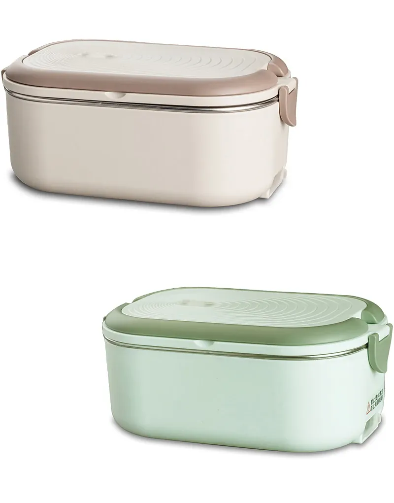 Lunch Box Chauffante Inox 1L 220V 18W | Boîte Chauffante Électrique