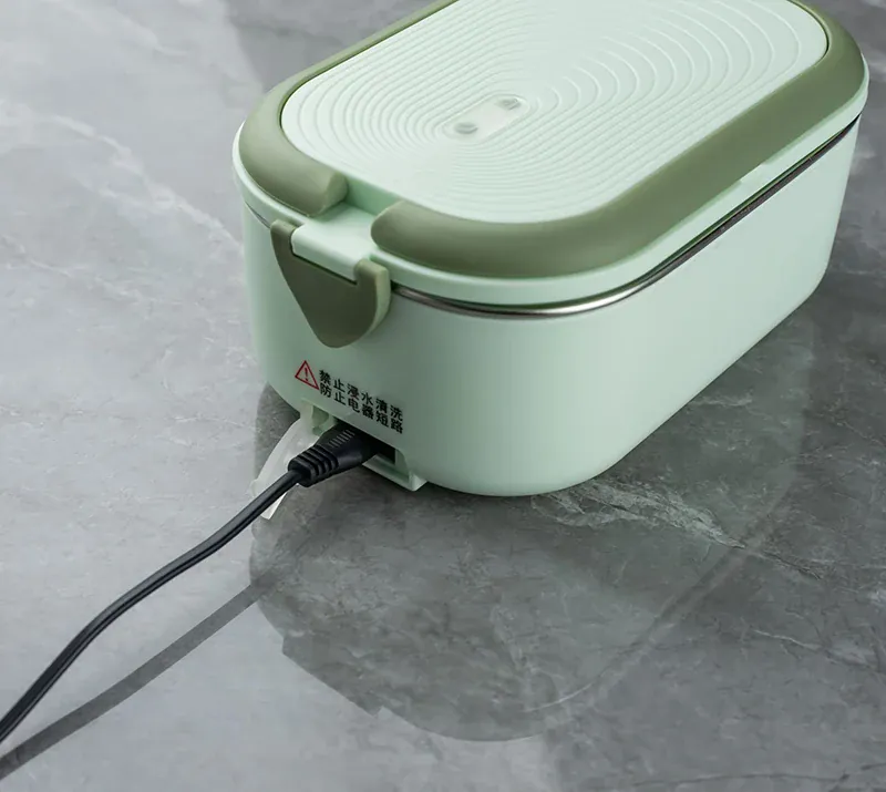 Lunch Box Chauffante Inox 1L 220V 18W | Boîte Chauffante Électrique