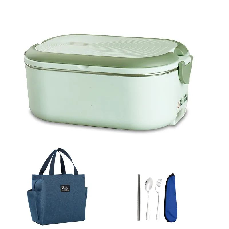 Lunch Box Chauffante Inox 1L 220V 18W | Boîte Chauffante Électrique