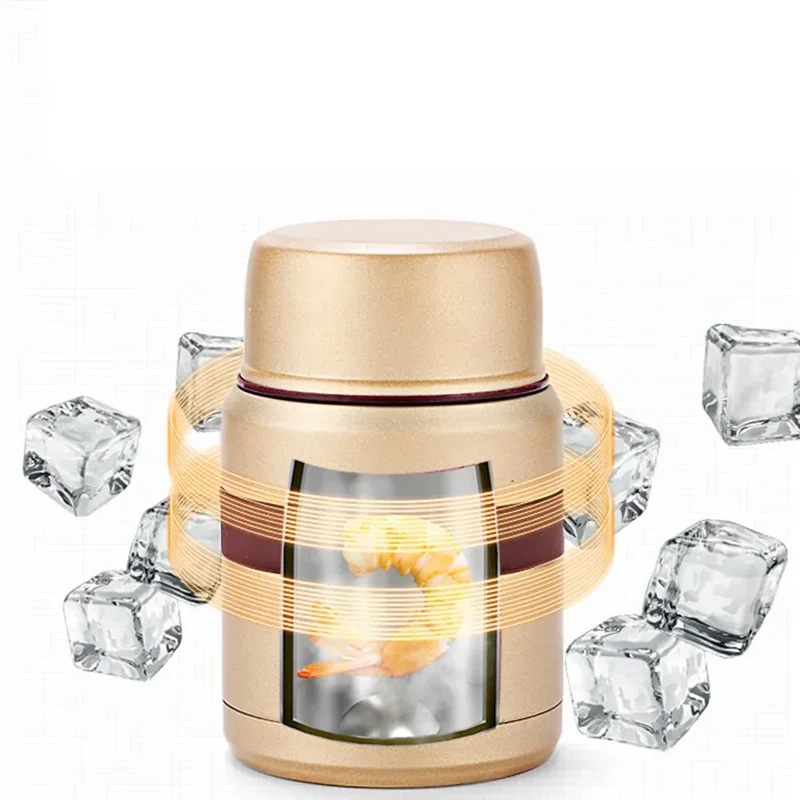 Thermos Alimentaire Isotherme 350ML500ML Inox avec Conteneurs