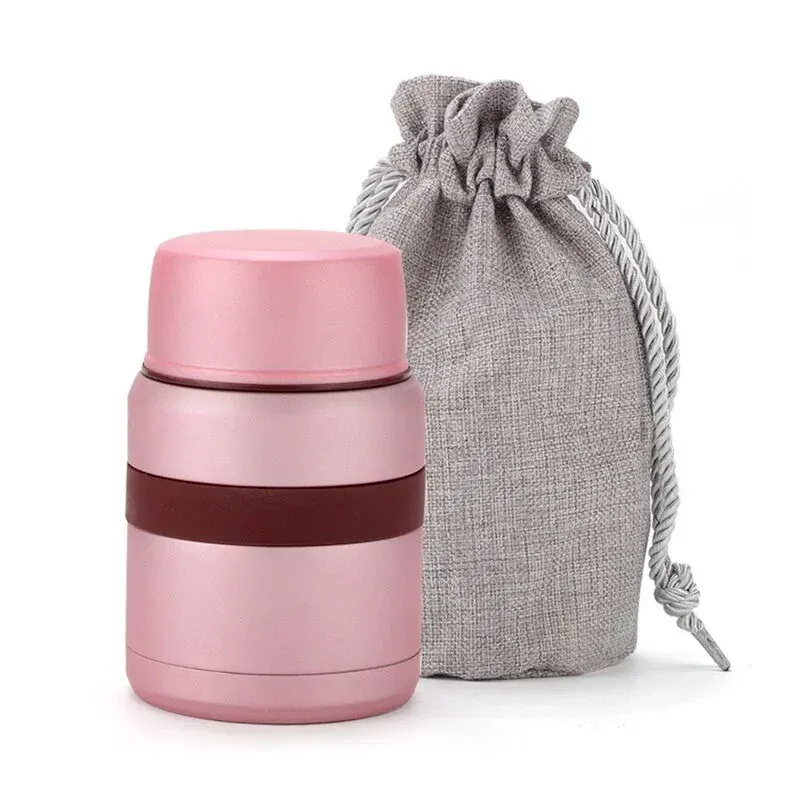 Thermos Alimentaire Isotherme 350ML500ML Inox avec Conteneurs