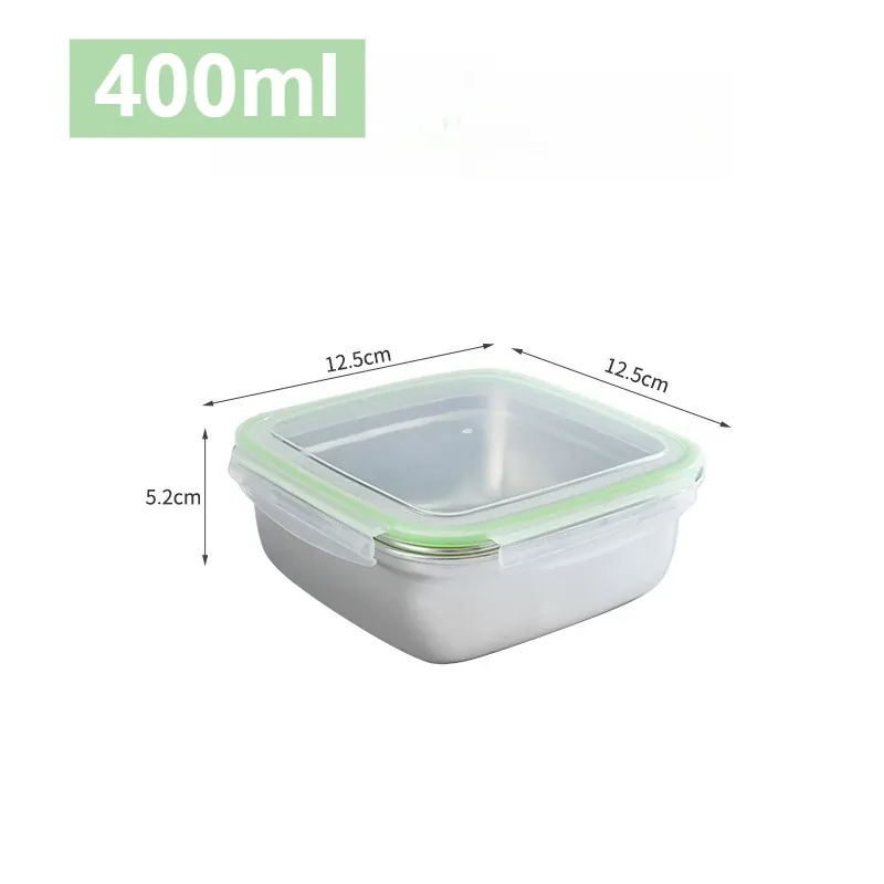 Boîtes Hermétiques en Inox - 400 à 1200ml - Lots de 1 à 3