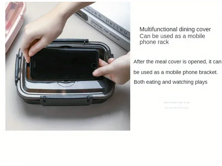 Bento Inox 3 Compartiments | Boîte Durable et Étanche 1,2L