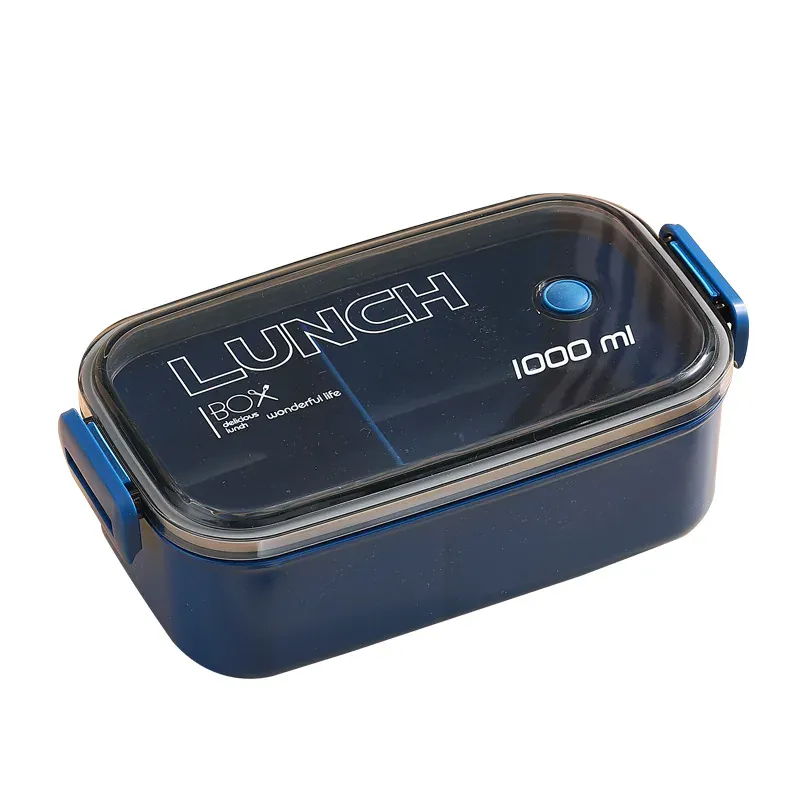 Lunch Box Hermétique 1000ml Plastique Résistant au Micro-ondes