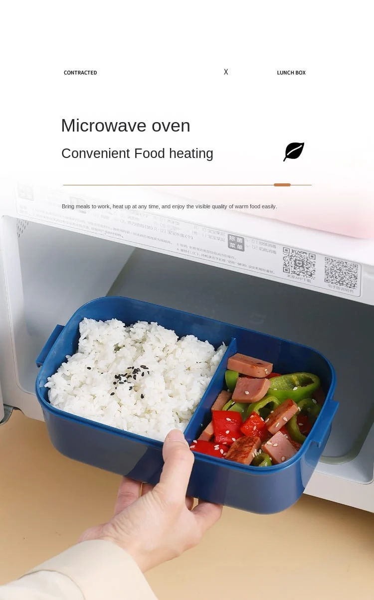 Lunch Box Hermétique 1000ml Plastique Résistant au Micro-ondes