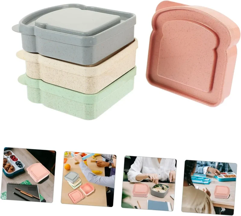 Porte-Sandwich en Bambou | Boîte Hermétique Originale Polyvalente
