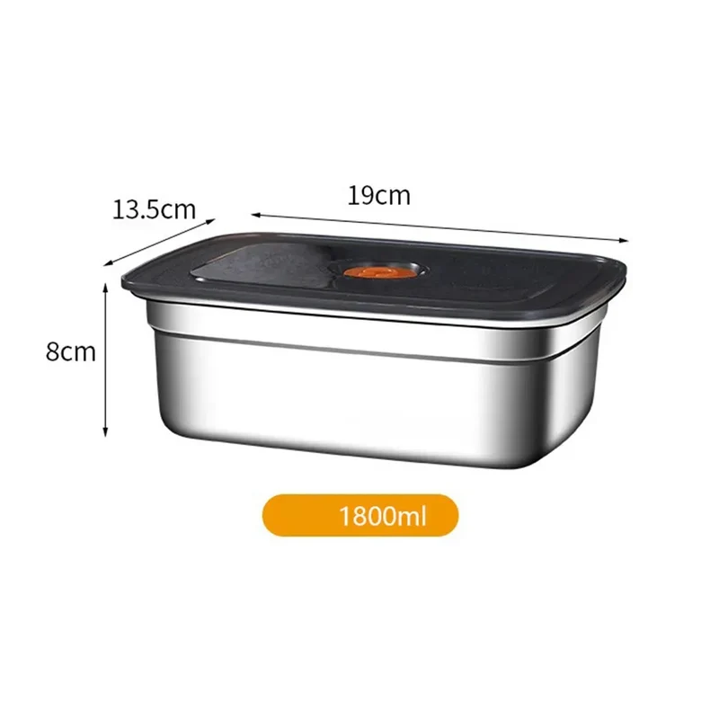 Lunch Box Inox 600 à 3200 ml avec Couvercle Hermétique