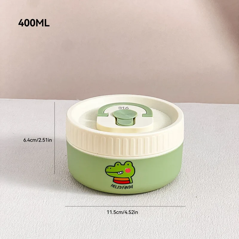 Ensemble de 4 Lunchbox cylindriques isothermes pour enfants (2 litres)